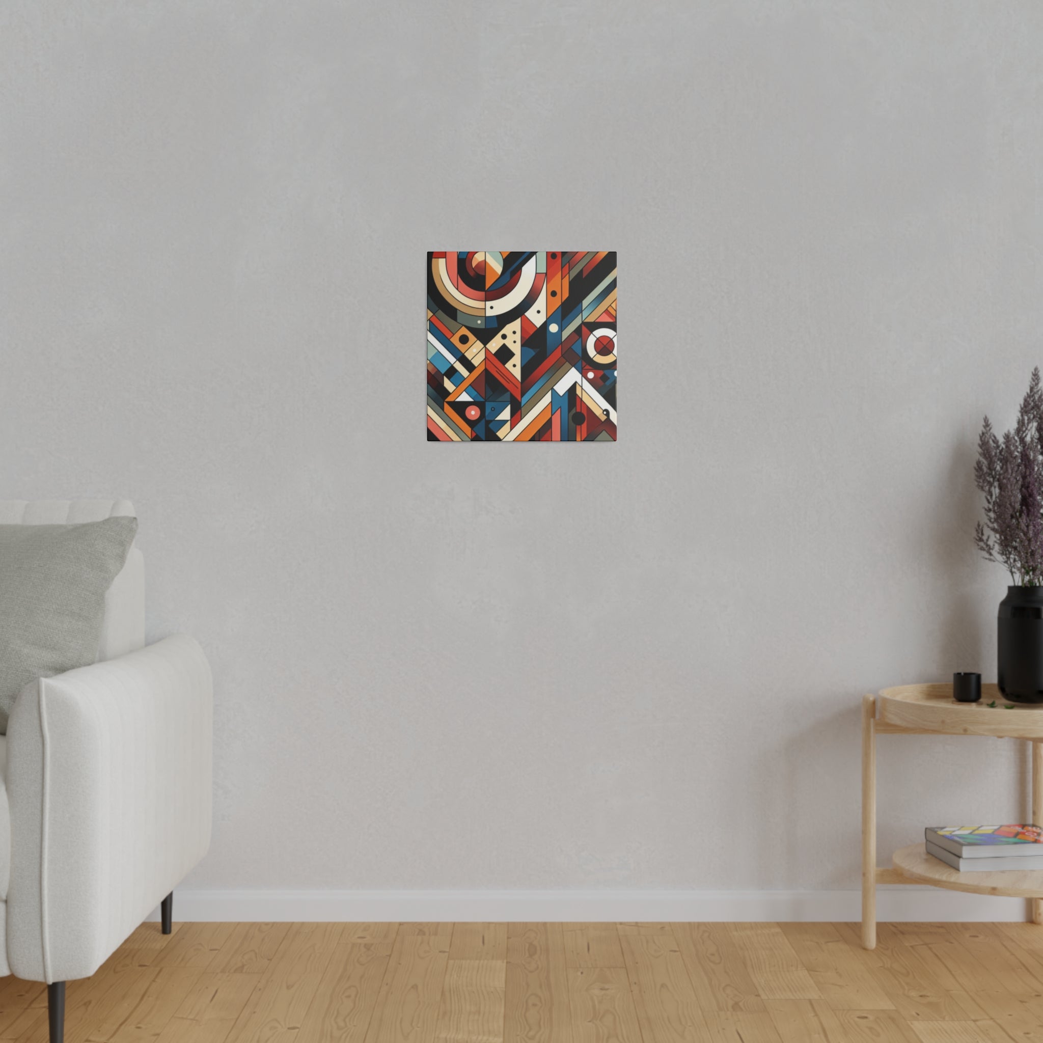 Vibrant Maximalist Symphony Geometric Painting Canvas