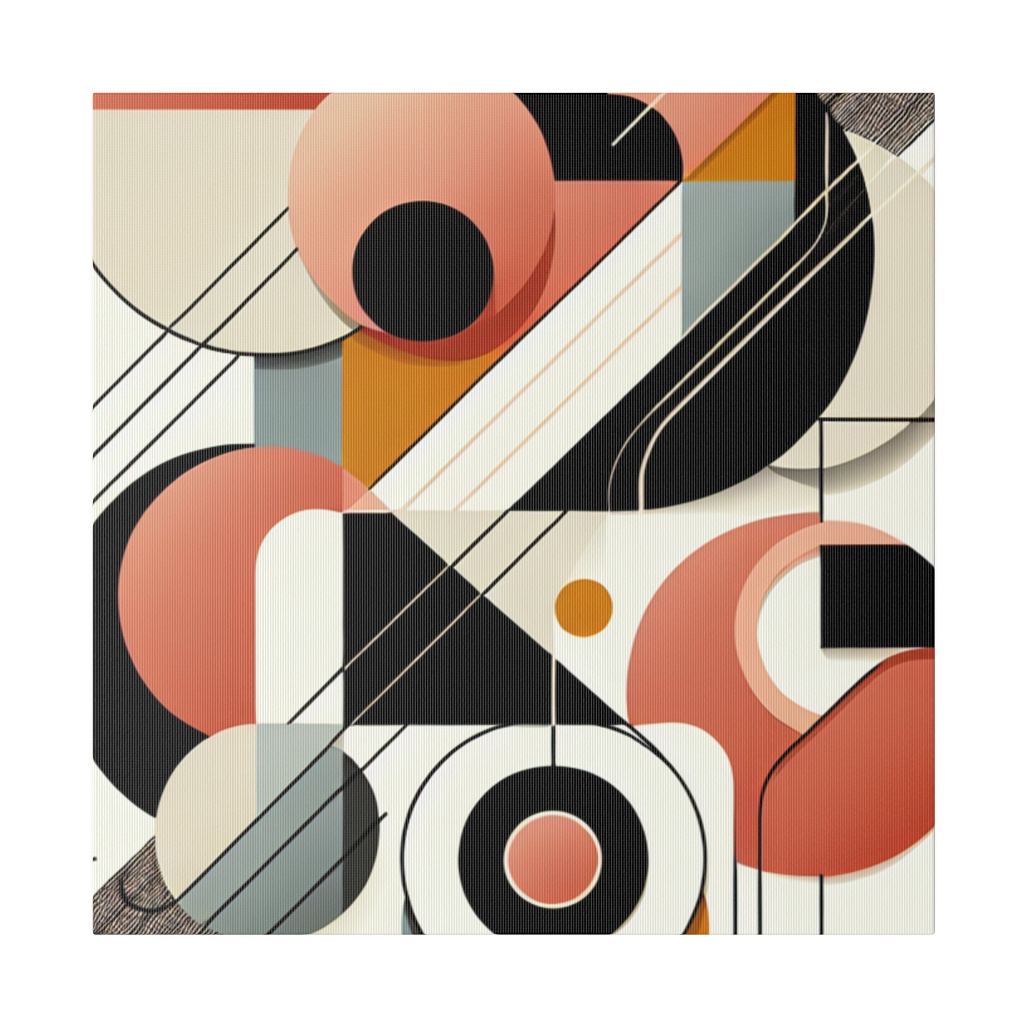 Vivid Geometry A Symphony of Shapes Geometric Painting Canvas