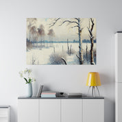 An Expressionist Snowscape Chronicle Winter Painting Canvas