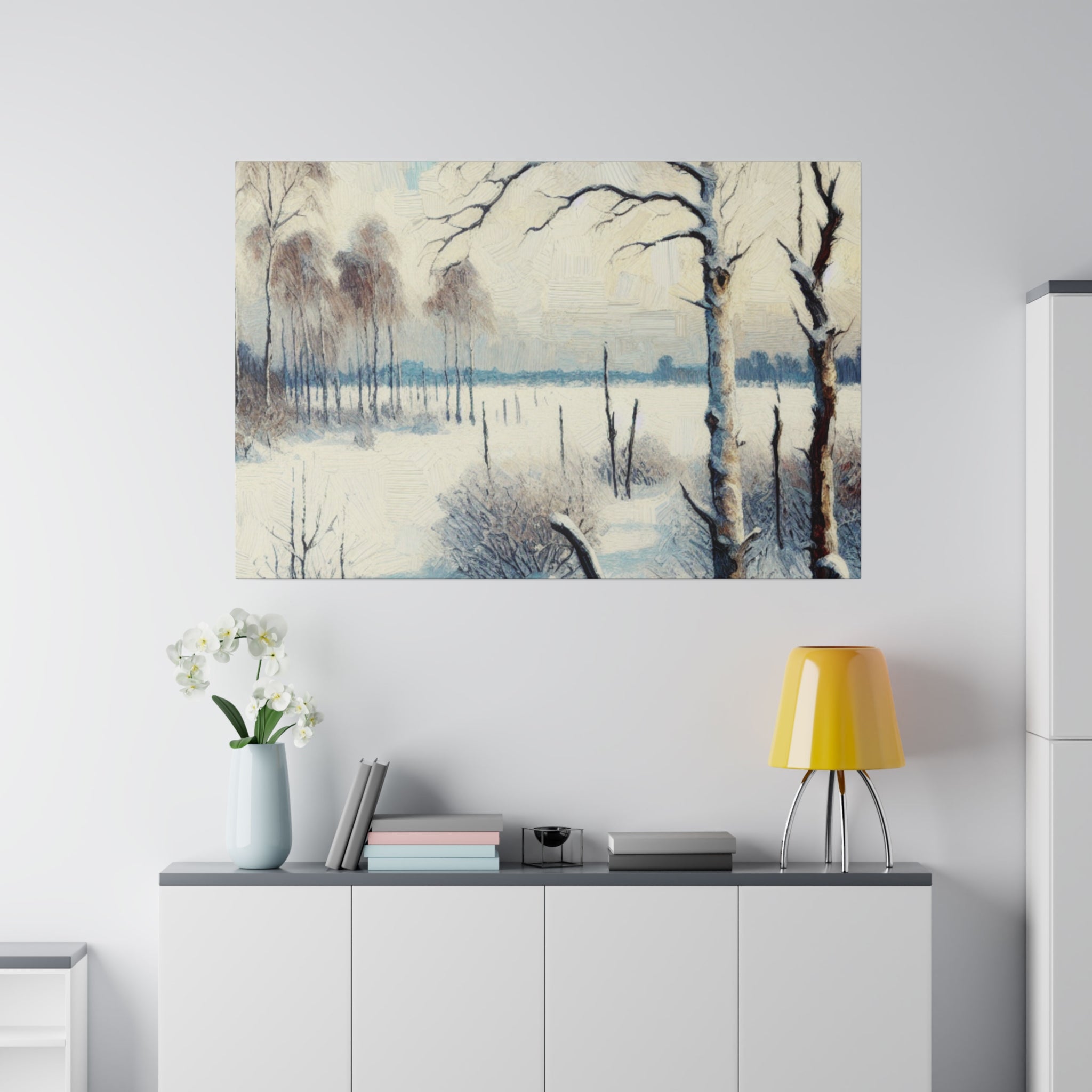 An Expressionist Snowscape Chronicle Winter Painting Canvas