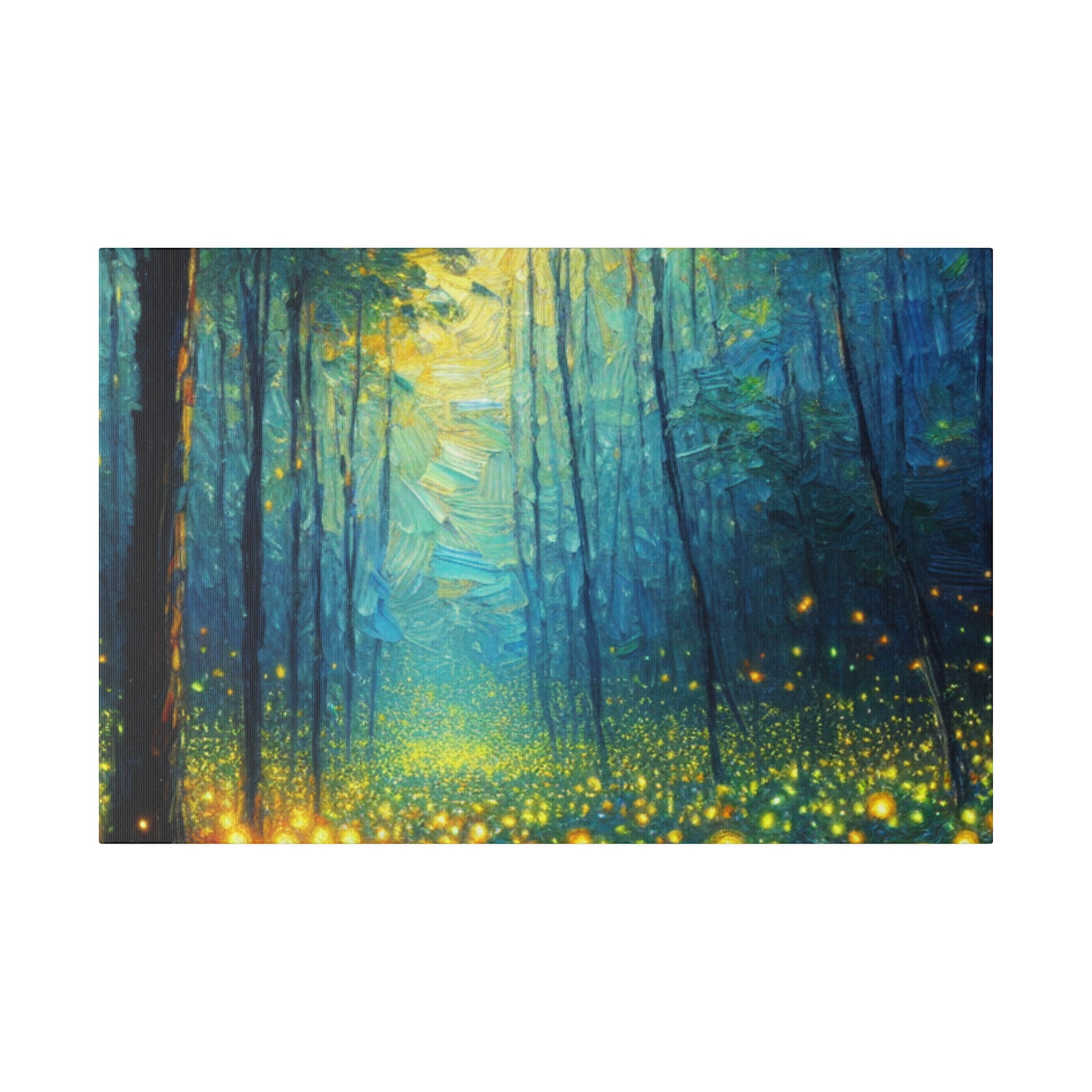 Luminary Firefly Woodlands Forest Painting Canvas