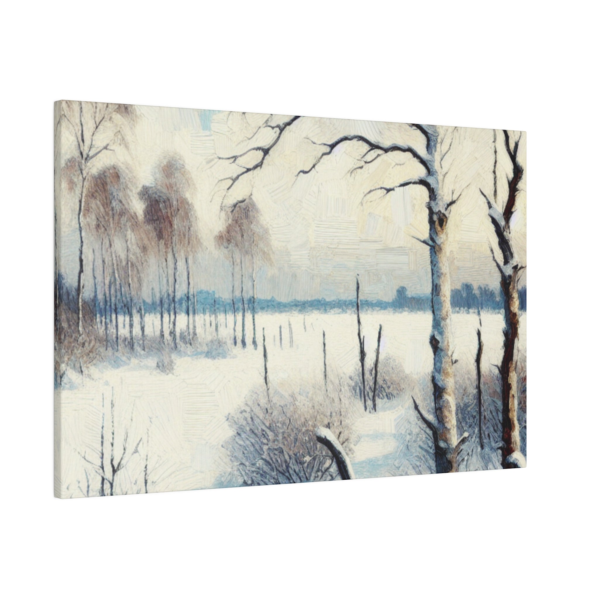 An Expressionist Snowscape Chronicle Winter Painting Canvas