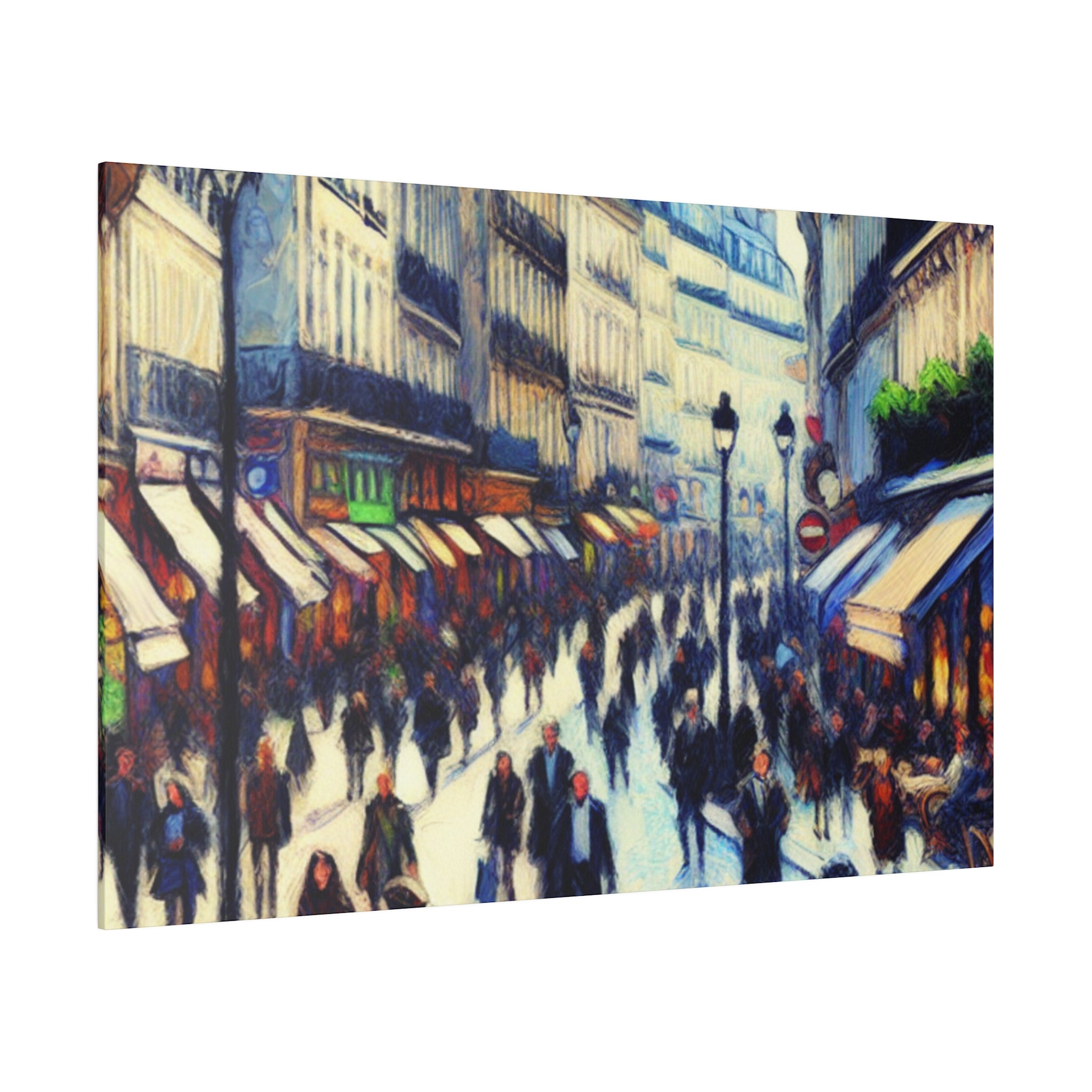 Parisian Symphony French Street Painting Canvas