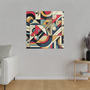 Abstract Pulsations Geometric Painting Canvas