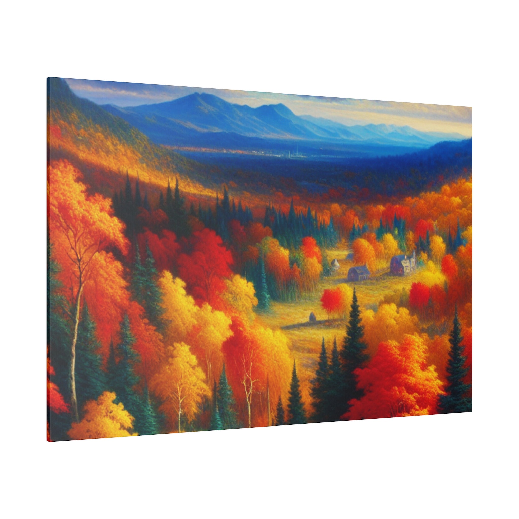 Autumn Symphony Unfolded Fall Painting Canvas