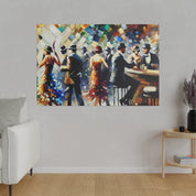 Gilded Rascal Revelry 1920s Retro Speakeasy Bar Art Canvas