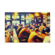 1950s 6pm Weekday Retro Bar Art Canvas