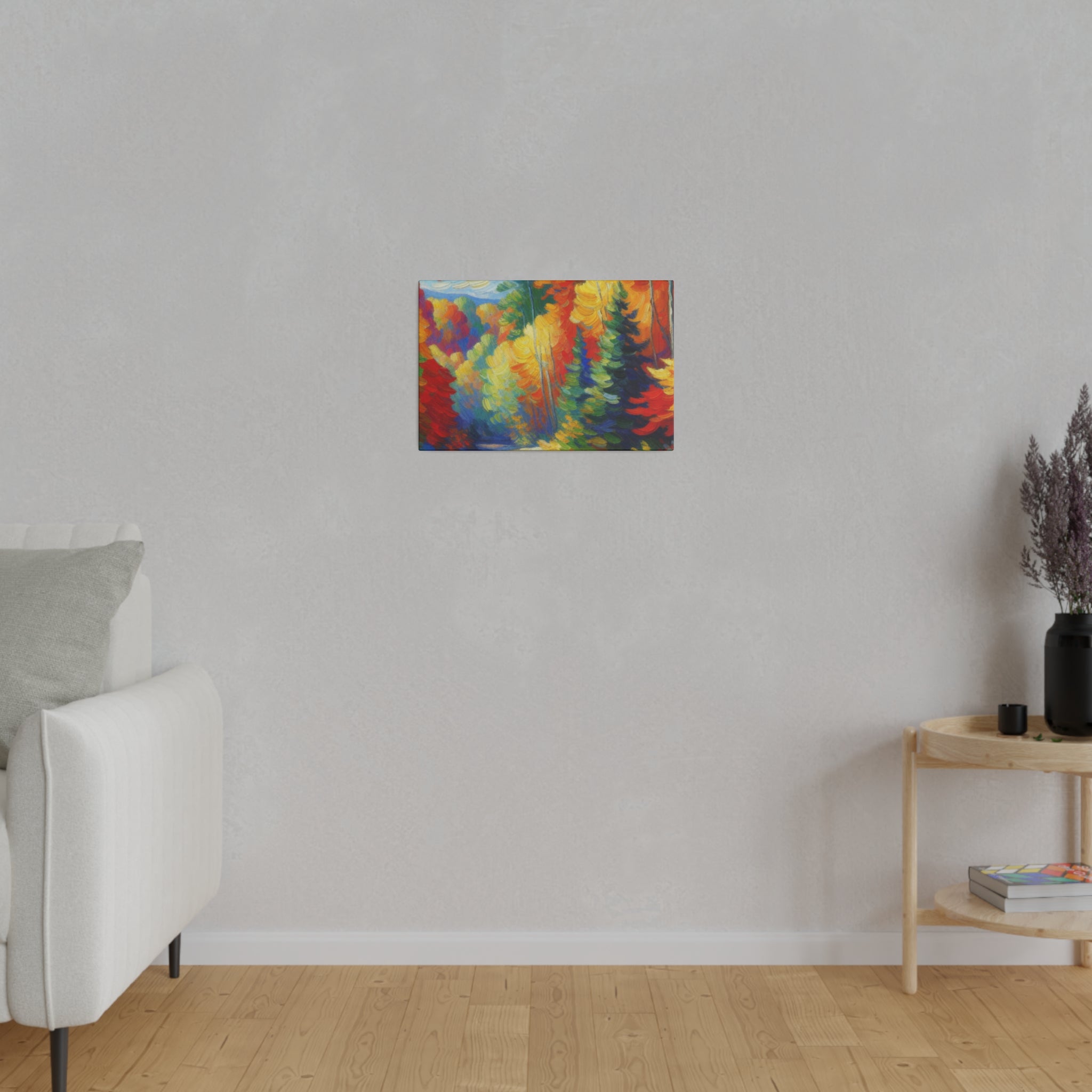 Autumn Cascade Symphony Fall Painting Canvas