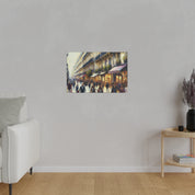 Parisian Brushstroke Symphony French Street Painting Canvas