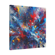 Abstract Expressionist Multicolor Splatter Wall Art Canvas