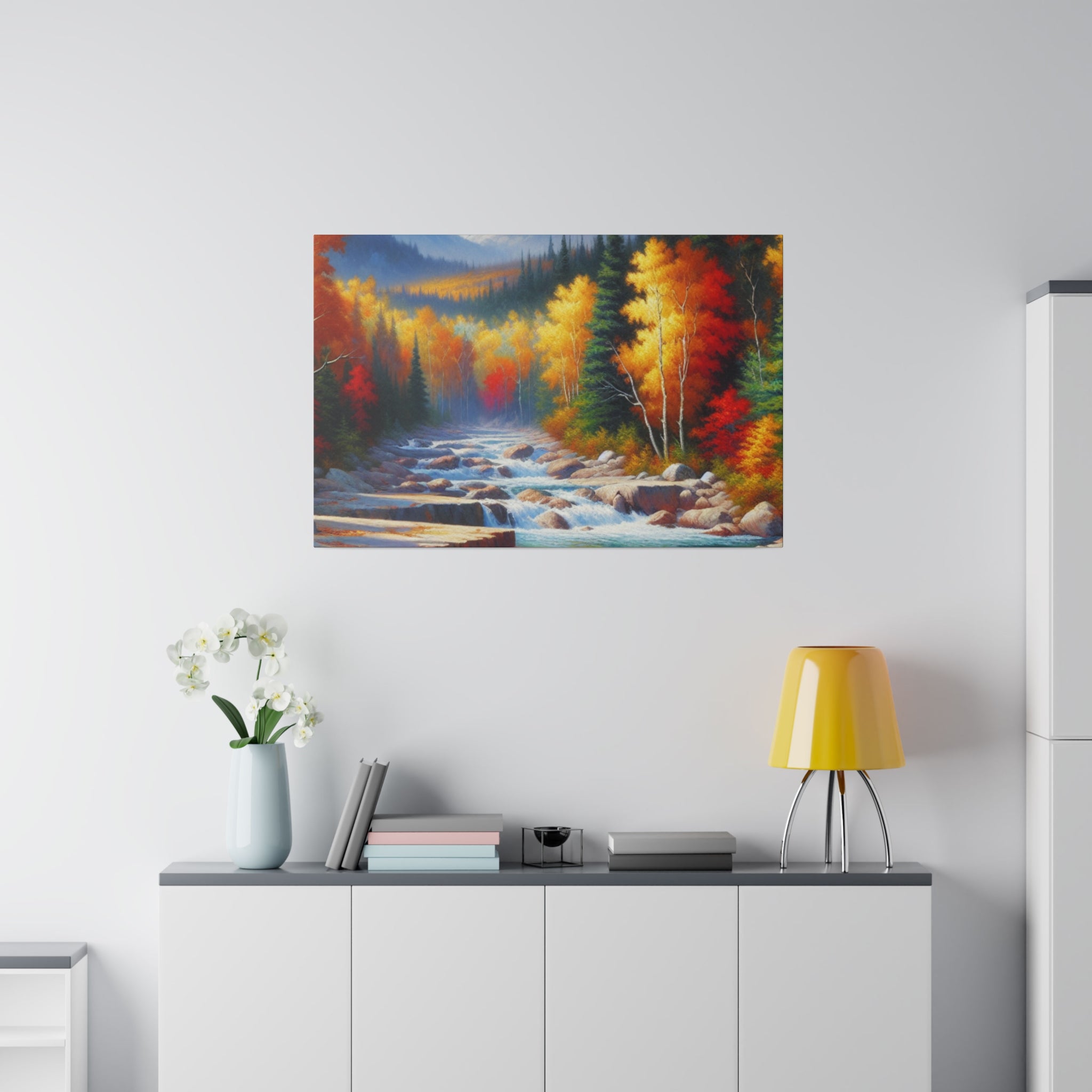 Autumn Embrace Whisper Fall Painting Canvas