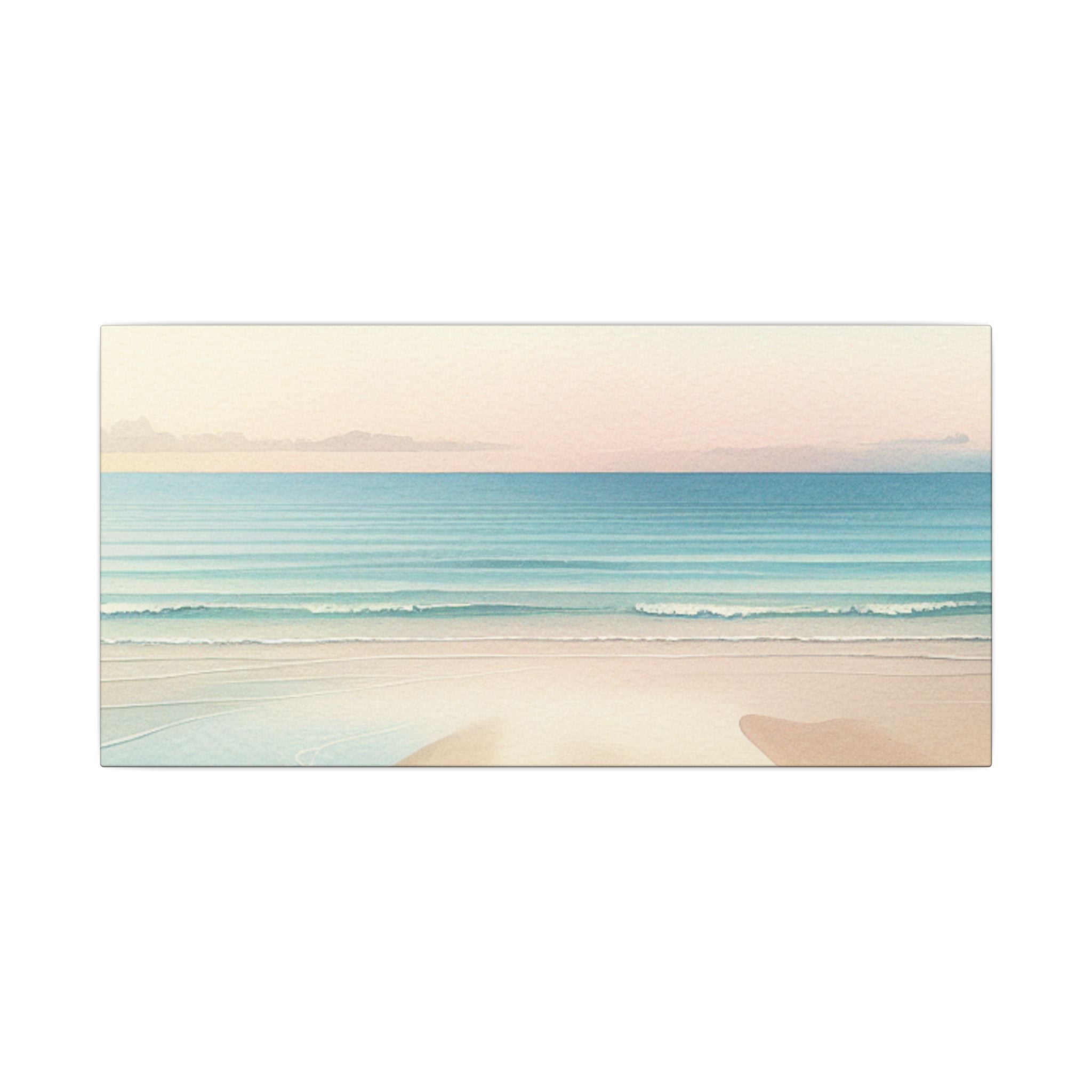 Minimalist Beach Watercolor Canvas