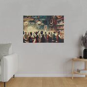 Velvet Jazz Secrets Retro Speakeasy Bar Art Canvas