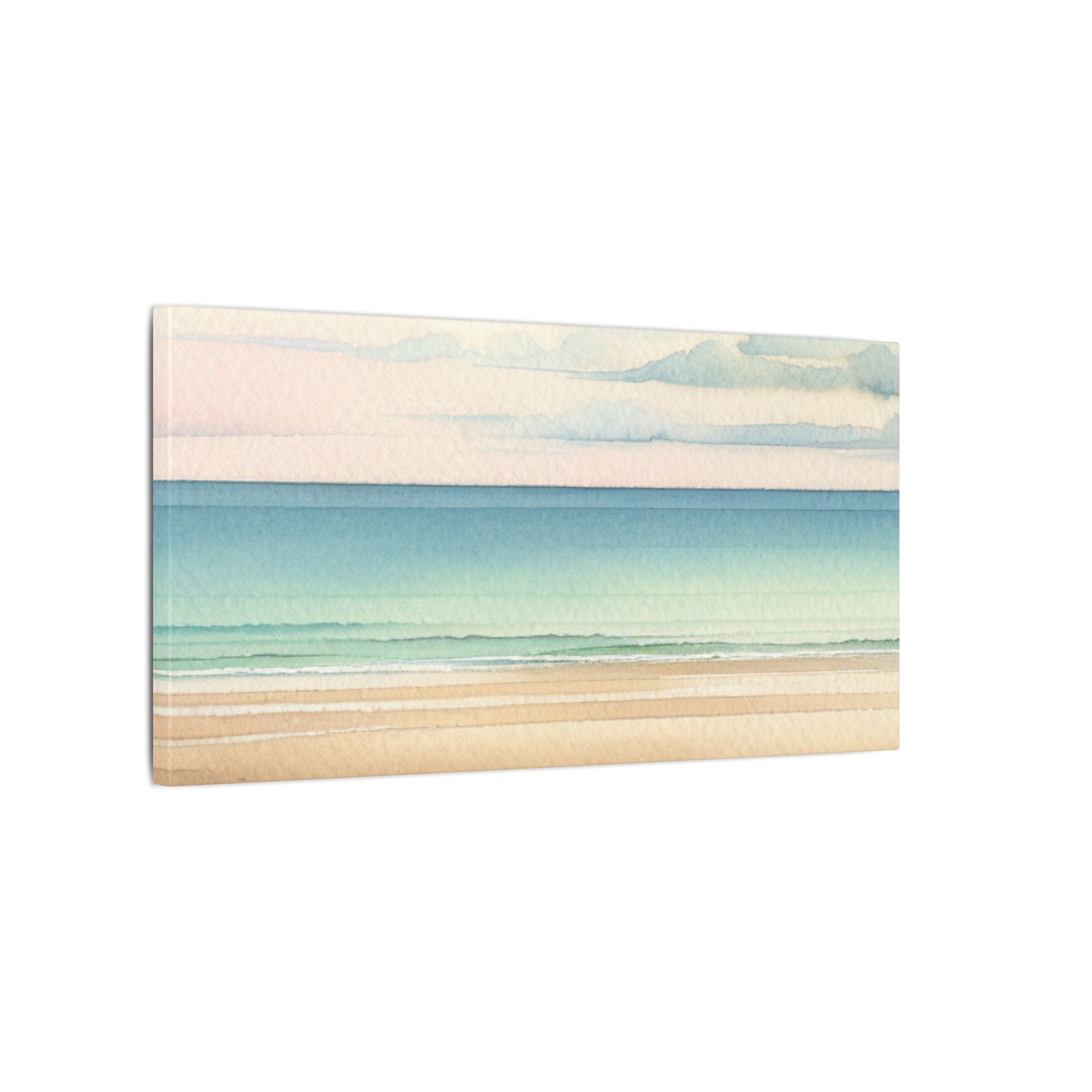 Pastel Minimalist Beach Canvas