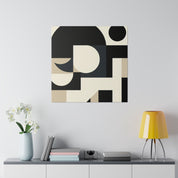 Geometric Harmony A Spatial Symphony Geometric Painting Canvas