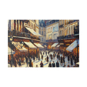 Parisian Street Vintage French Street Painting Canvas