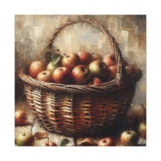 Basket of Autumn Apples Canvas