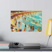 Oceanic Reverie Impressionist Beach Painting Canvas