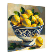Bowl of Mediterranean Lemons Canvas