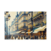 Parisian Street Symphony French Street Painting Canvas