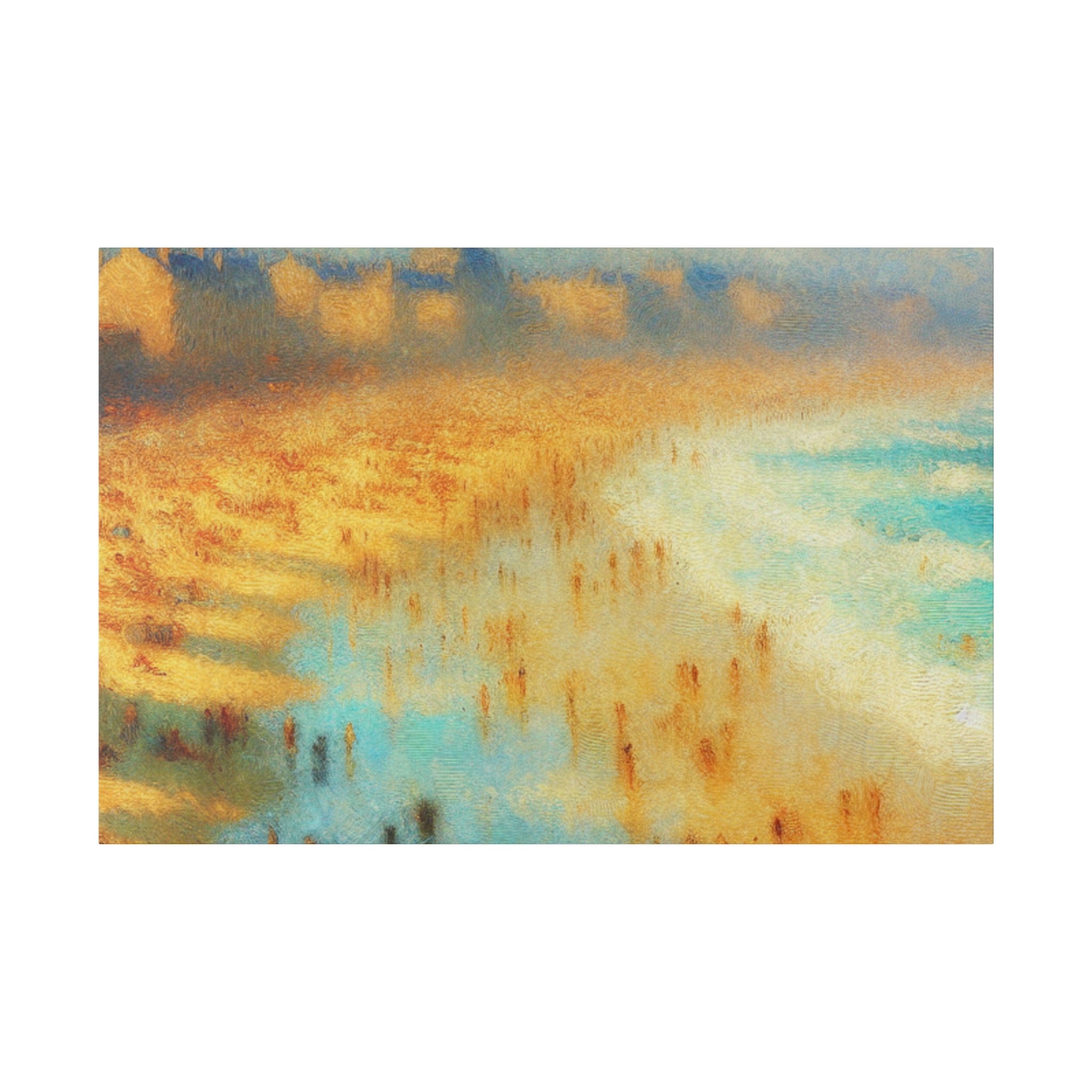 Seaside Reverie Vintage Impressionist Beach Painting Canvas