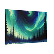 Aurora Winter Whisper Northern Lights Painting Canvas