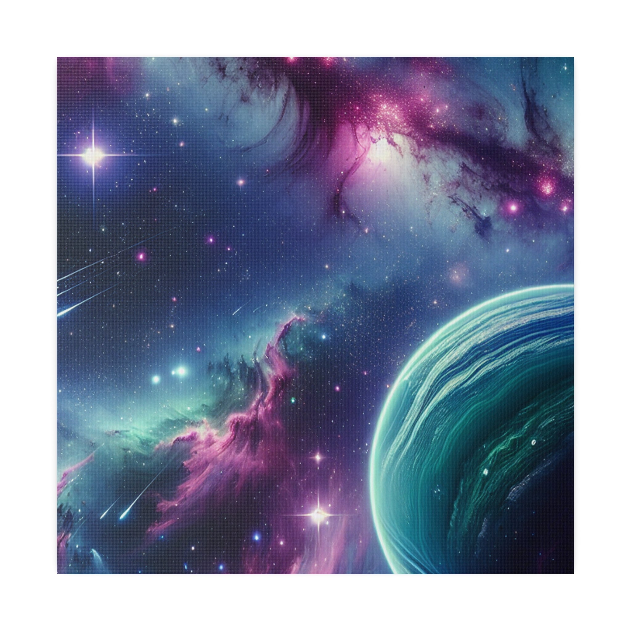 AstroGlow Majestic Nebula Galaxy Space Art Canvas