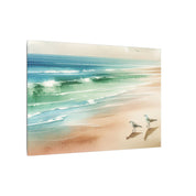 Seagulls by the Shoreline Canvas