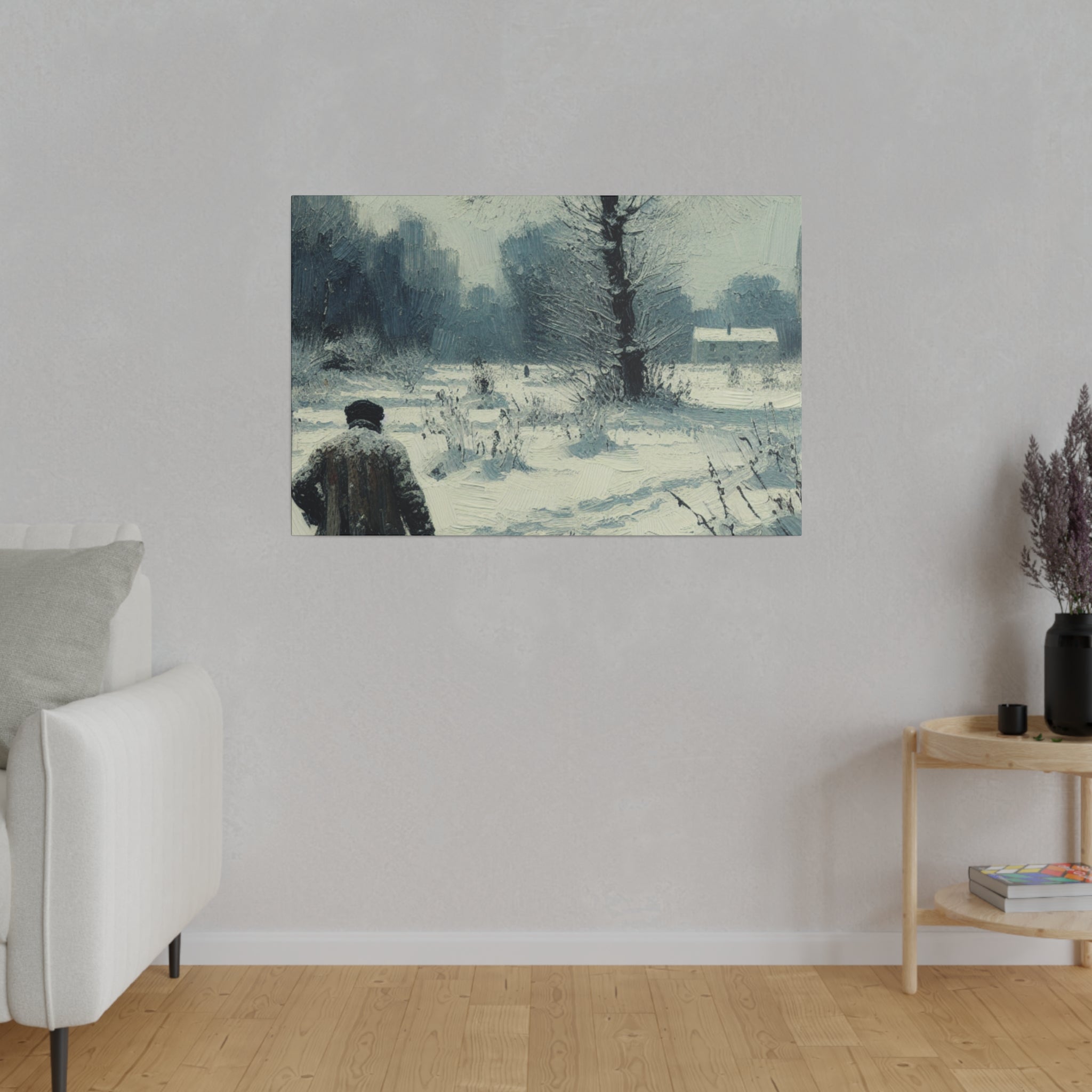 Whispers of Winter Past Snowscape Winter Painting Canvas