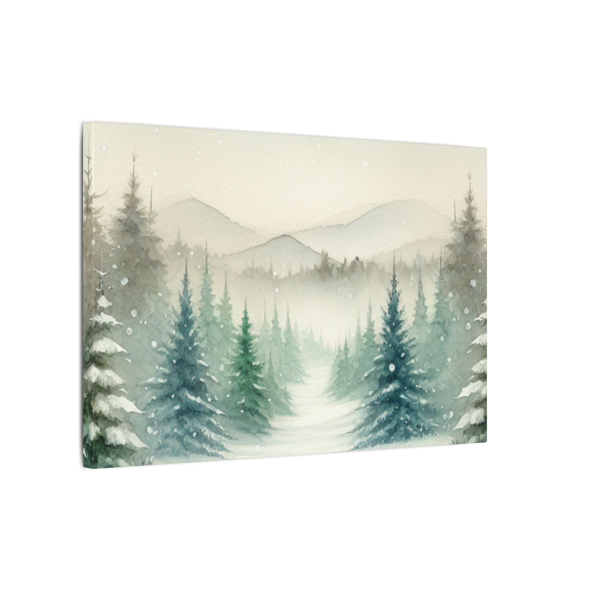 Winter Pines Peak Canvas