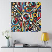 Radiant Spectrum Geometry Geometric Painting Canvas