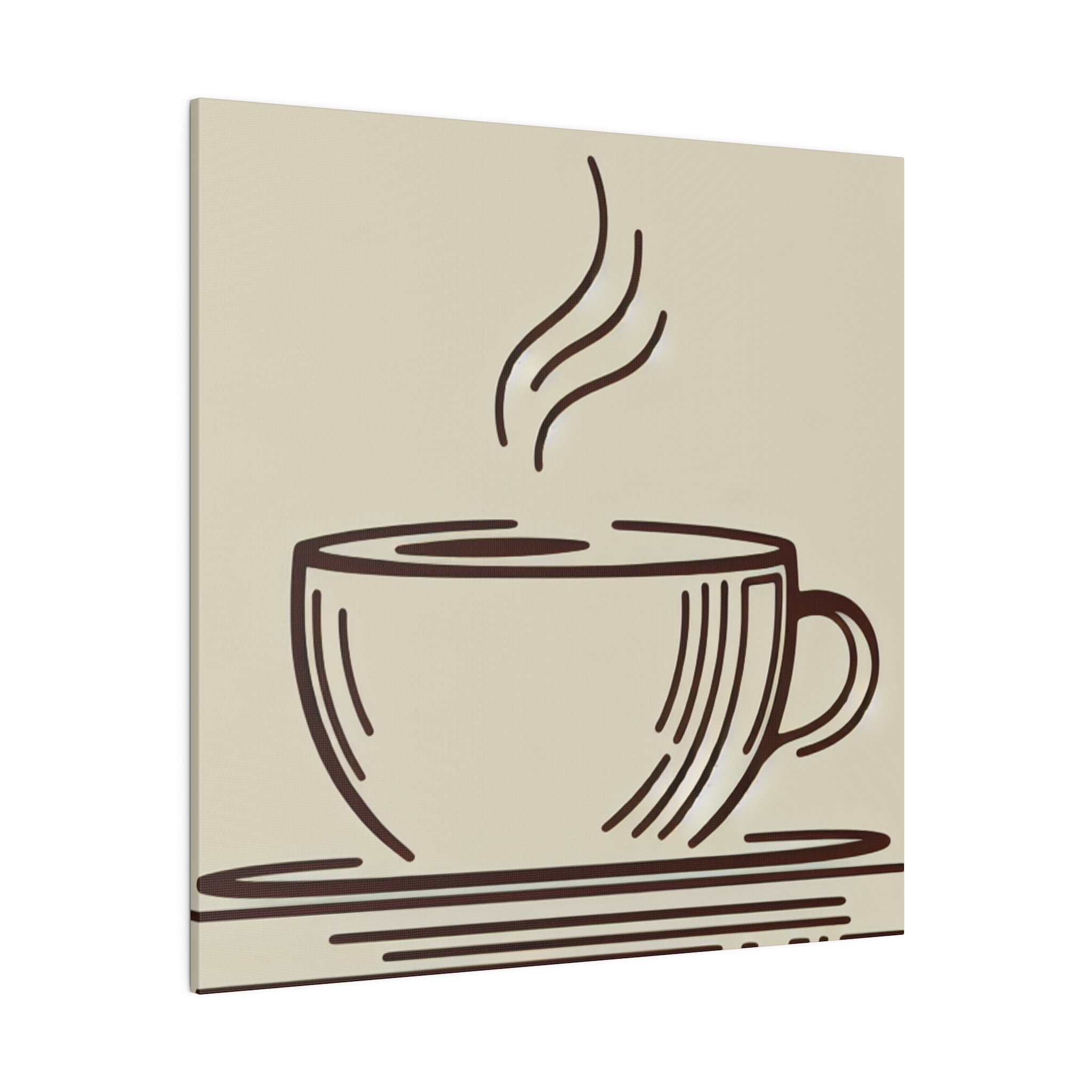 Simplicity in Sips Minimalist Coffee Decor Artistry Coffee Wall Art Canvas