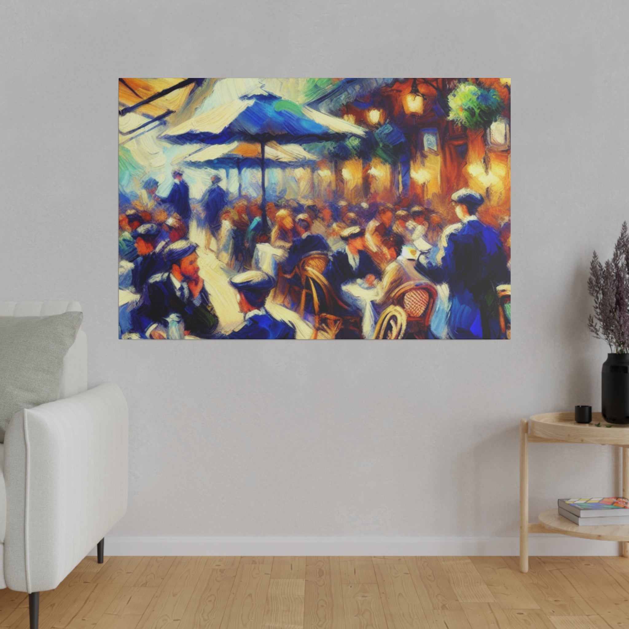 Mocha Swirl Symphony Cafe Artwork Canvas