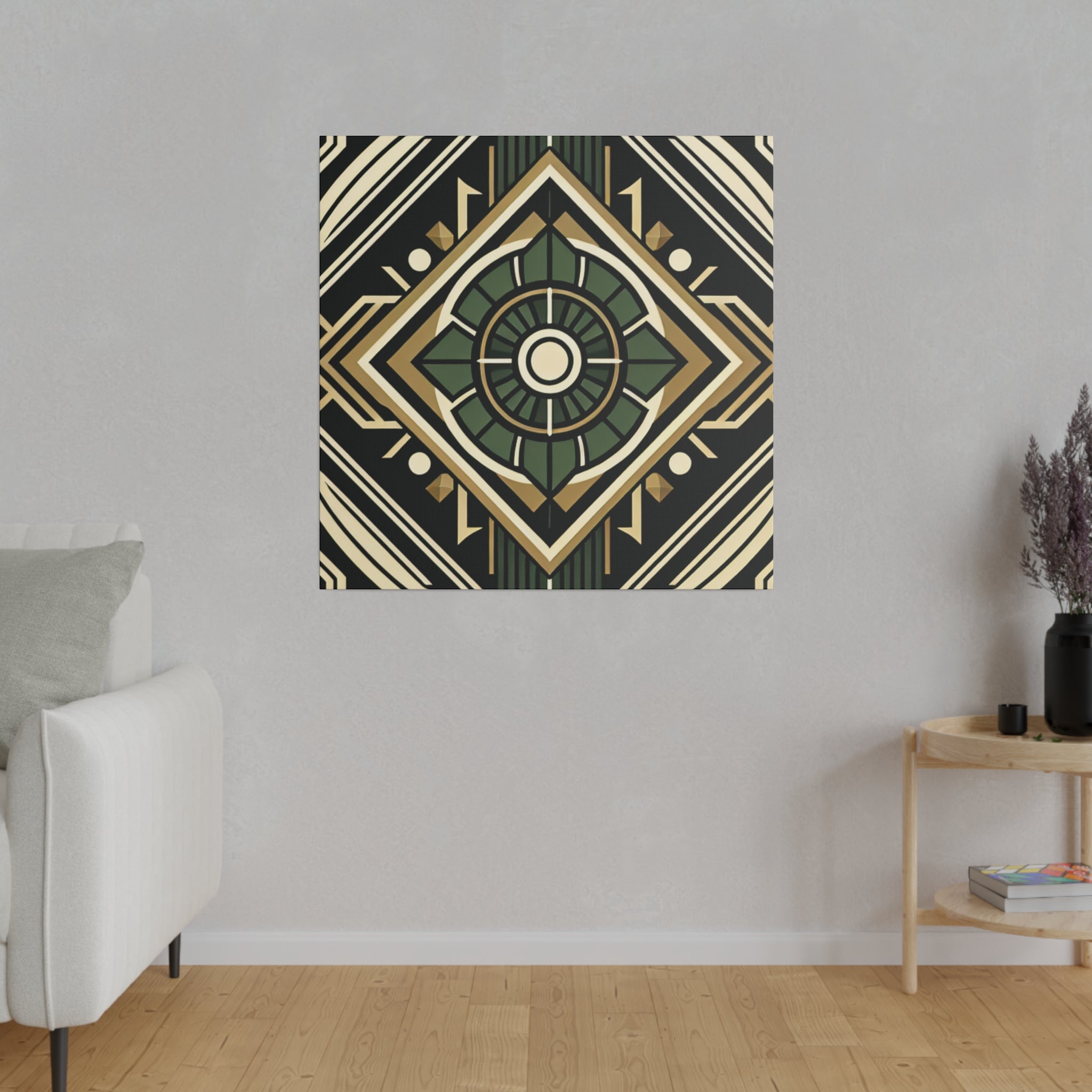 Deco Dreamline Geometry Art Deco Wall Art Canvas