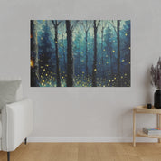 Luminary Glade Firefly Forest Painting Canvas