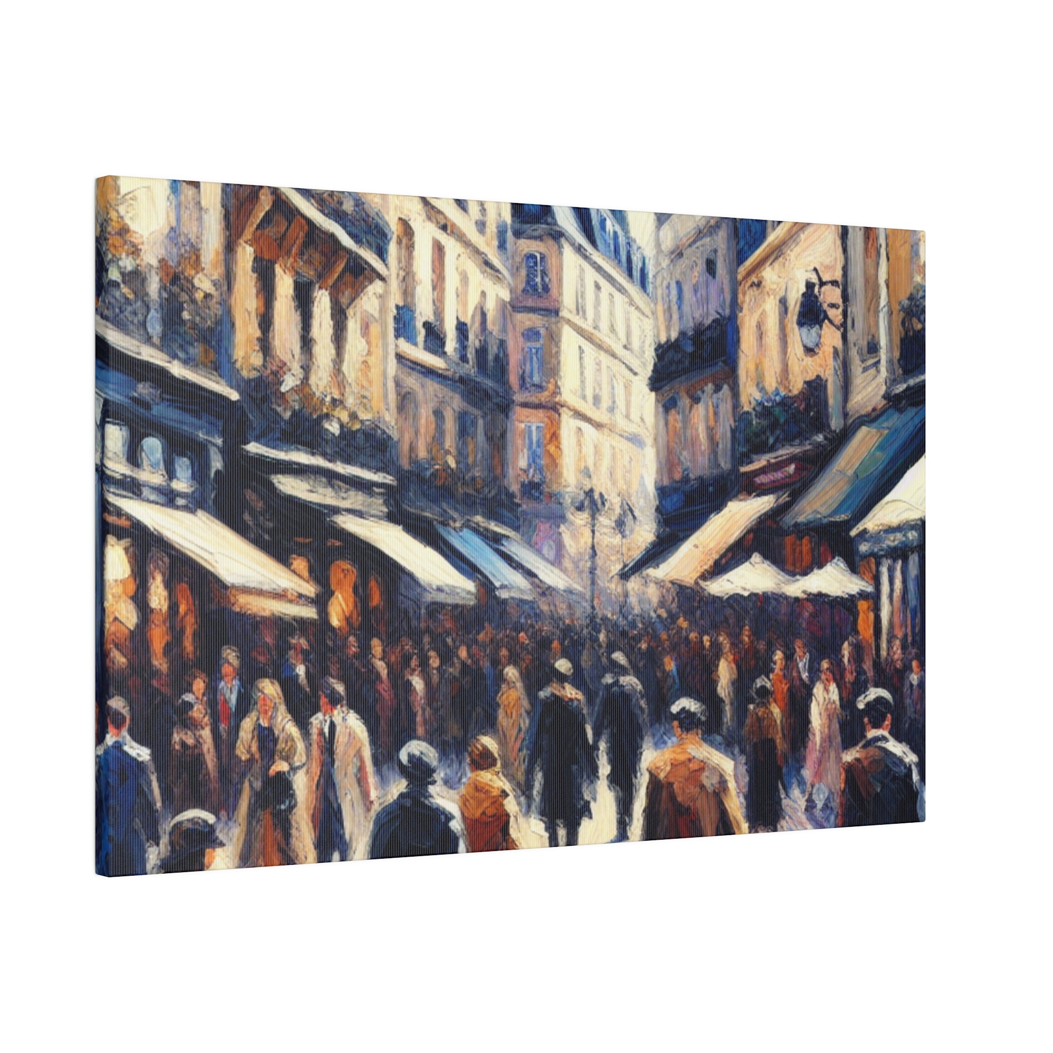 Parisian Melody French Street Painting Canvas