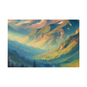 Ode to Mountain Majesty Mountain Landscape Painting Canvas