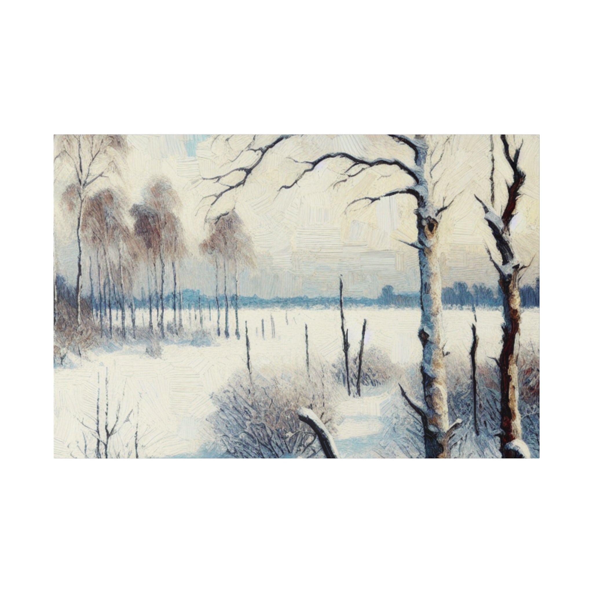 An Expressionist Snowscape Chronicle Winter Painting Canvas