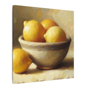 Lemon Bowl Still Life Canvas