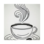 Simplicity Brew Elegance Coffee Art Canvas