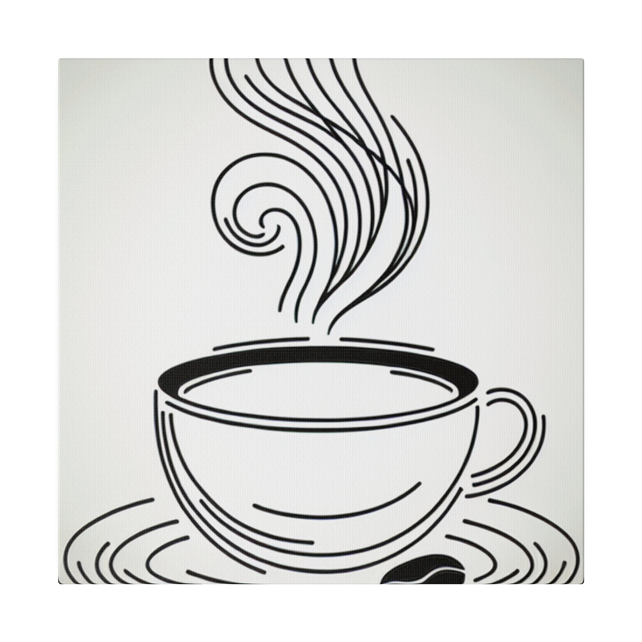 Simplicity Brew Elegance Coffee Art Canvas