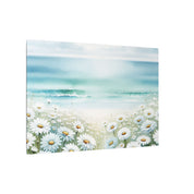 Coastal Daisy Horizon Canvas