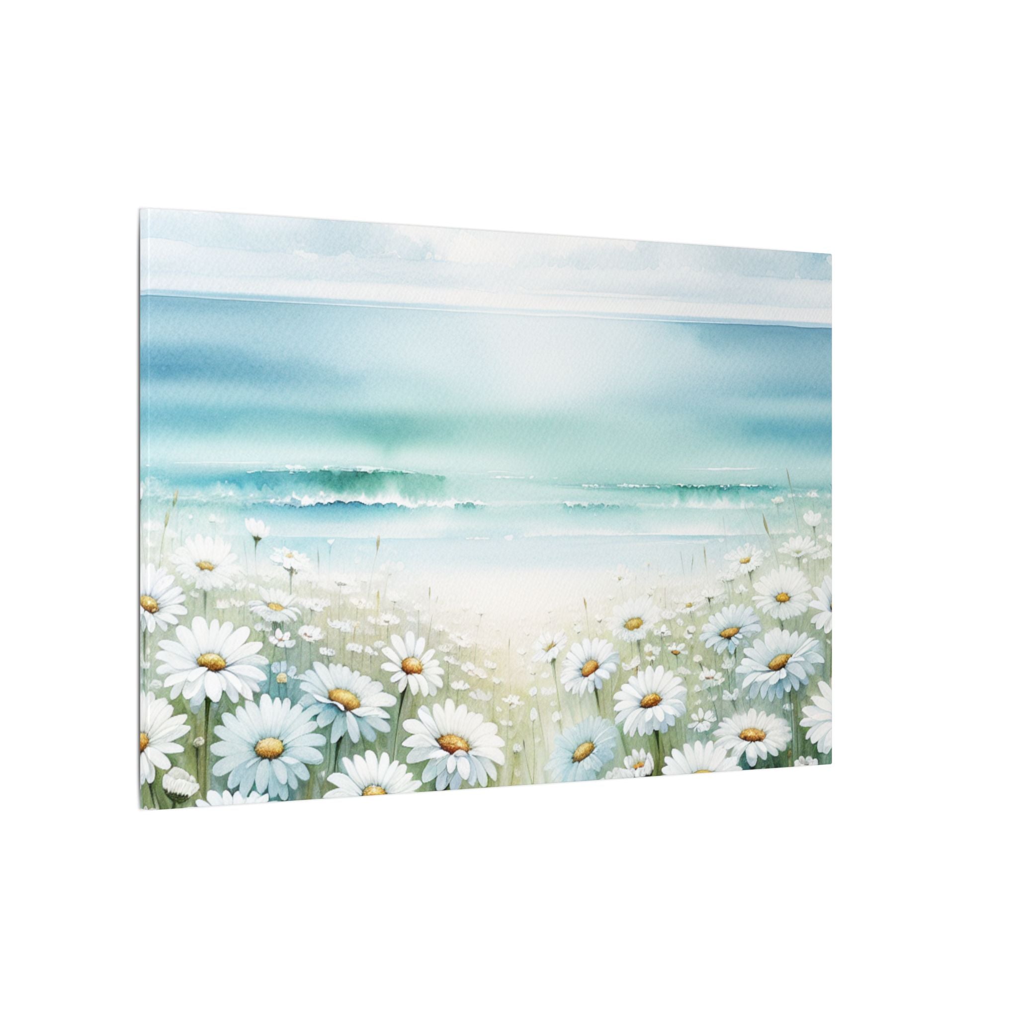 Coastal Daisy Horizon Canvas