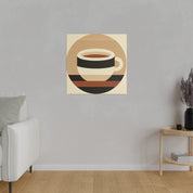 Simplicity Brewed: A Study in Coffee Minimalism Coffee Wall Art Canvas