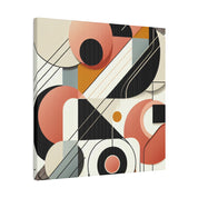 Vivid Geometry A Symphony of Shapes Geometric Painting Canvas