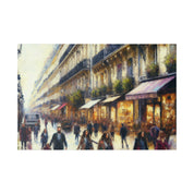 Parisian Brushstroke Symphony French Street Painting Canvas