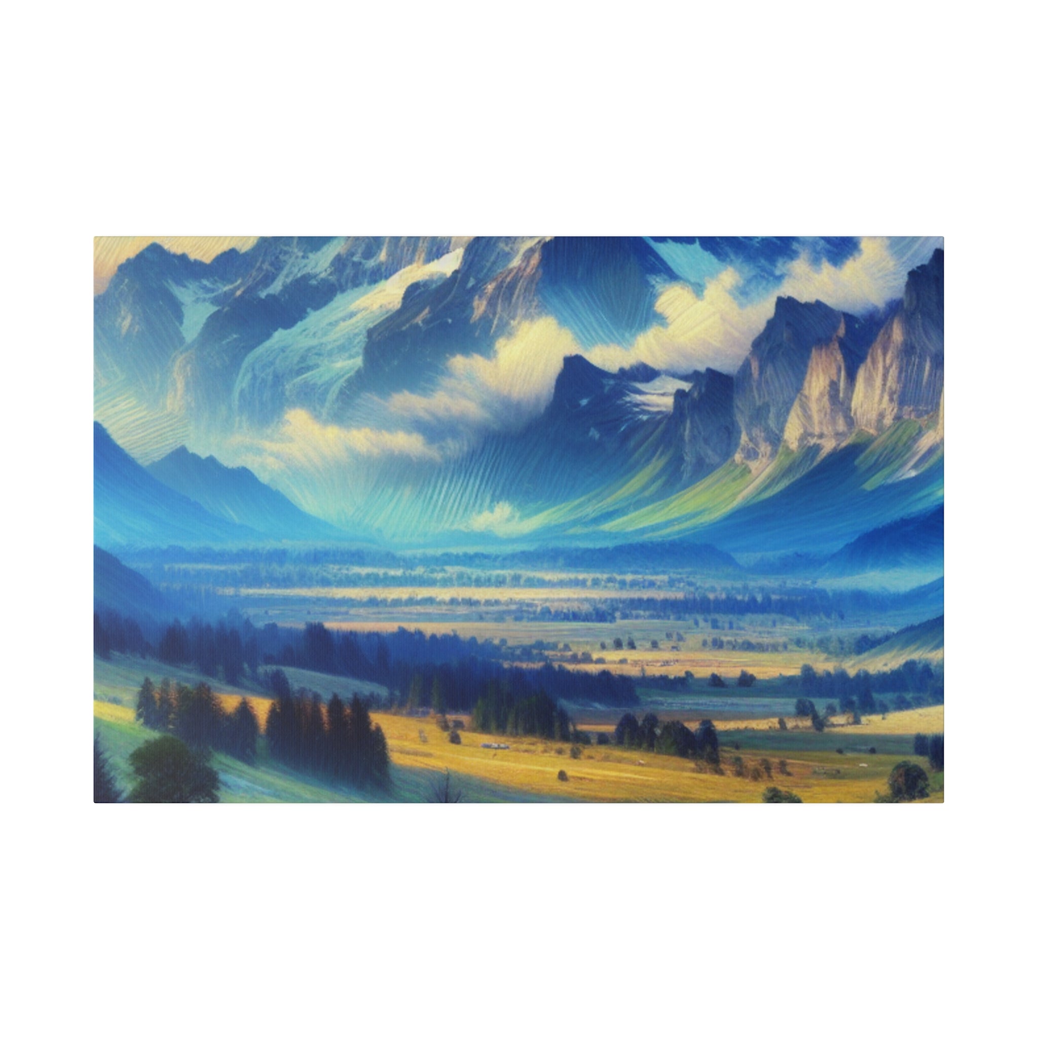 Summit Wonder Mountain Landscape Painting Canvas