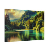 Serene Lake Whispers Lake Painting Canvas