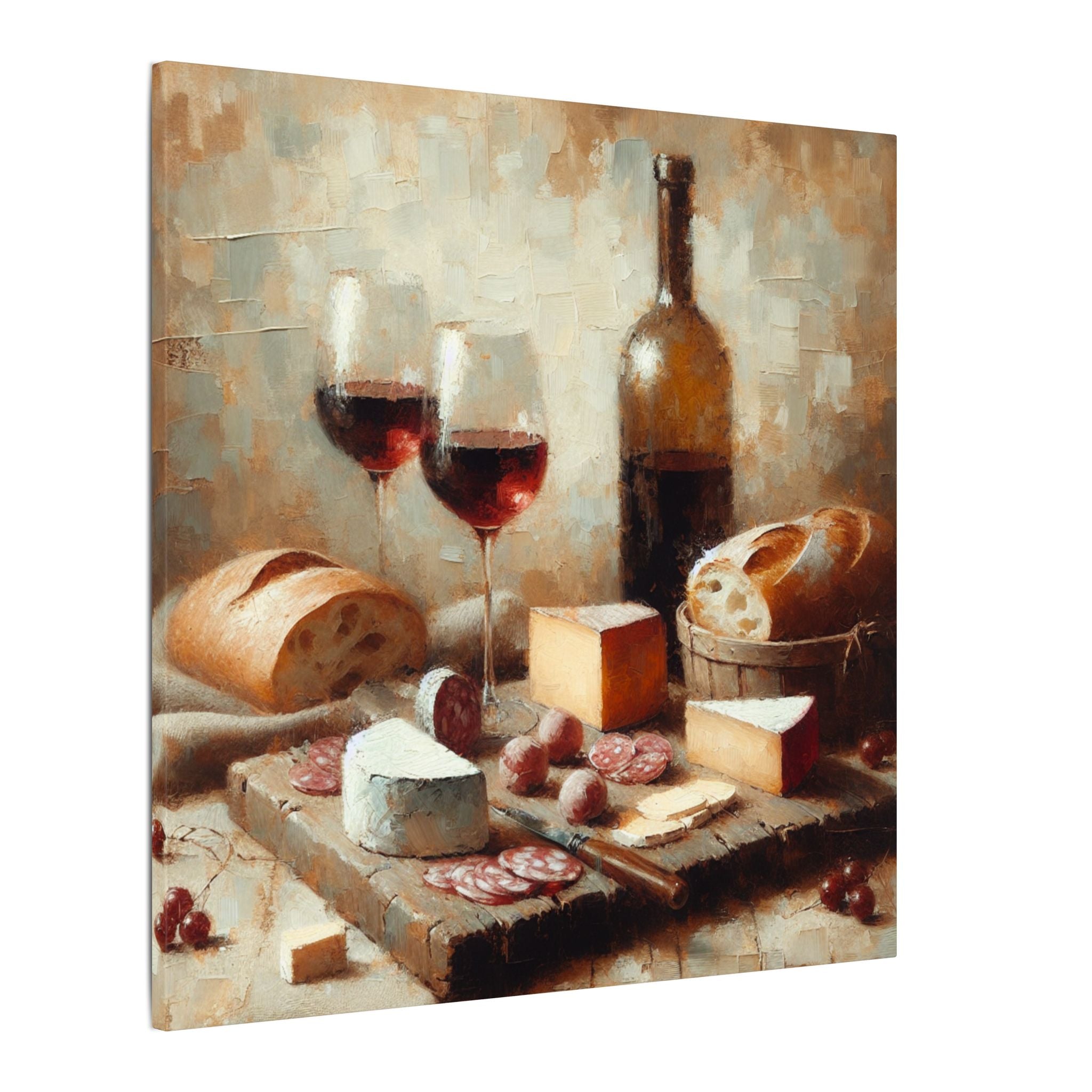 Wine & Charcuterie Countryside Canvas