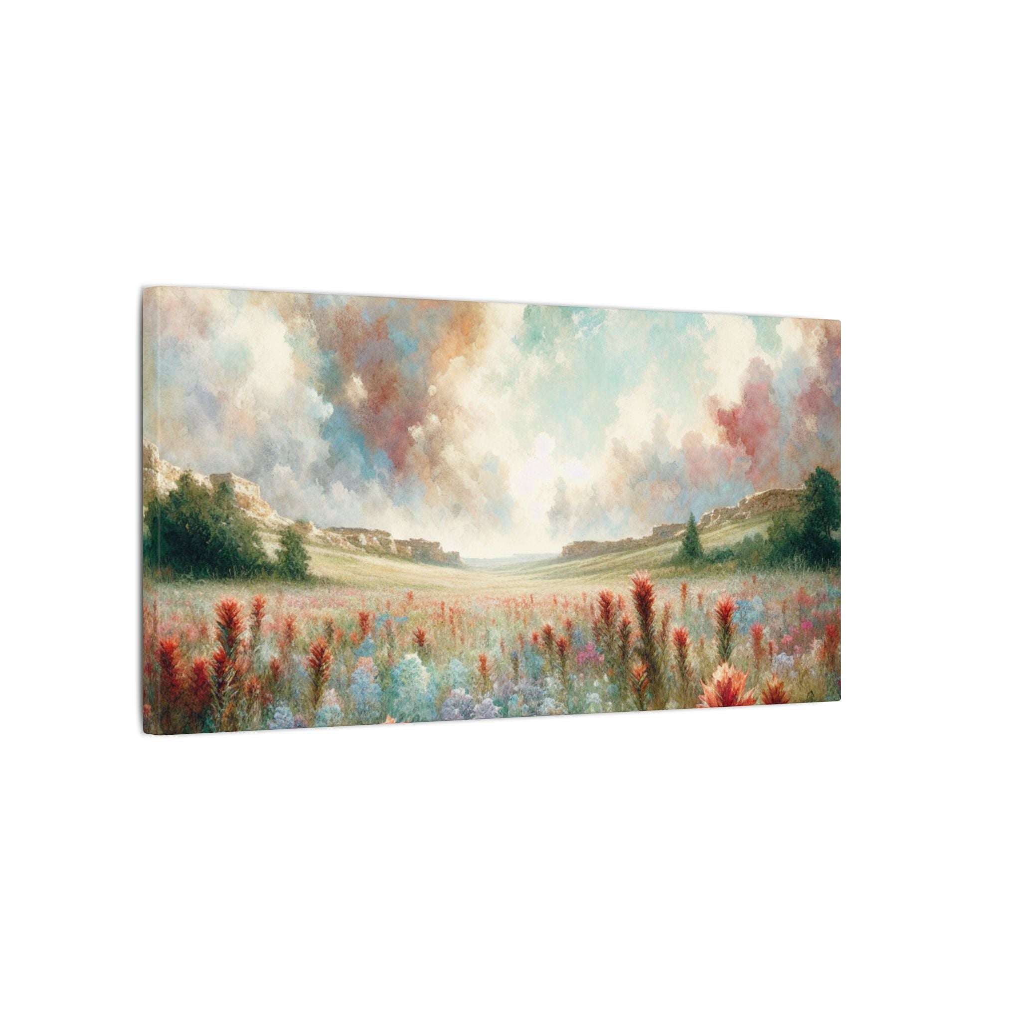 Field of Indian Paintbrush Canvas